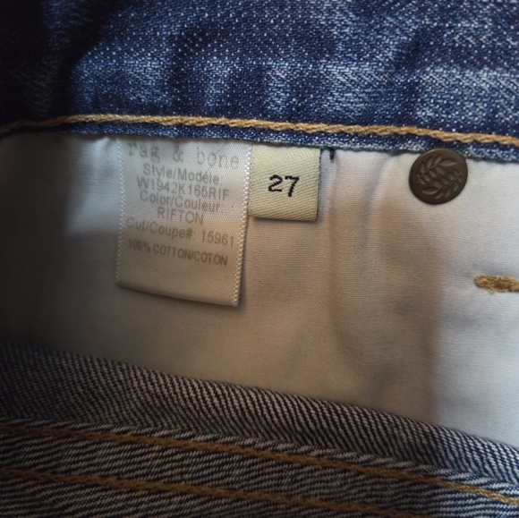 Rag & Bone Denim Cut Off Shorts Size 27 - Picture 7 of 8
